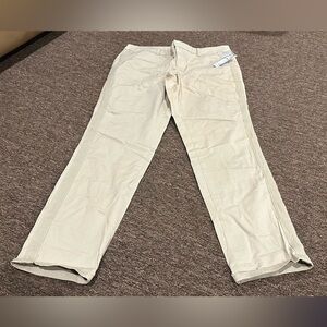 ND New Directions Weekend Straight Jeans Women's khaki 8 Mid Rise NWT!